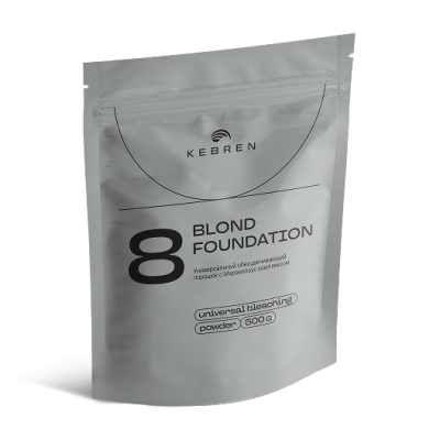 KEBREN BLOND FOUNDATION   500 г. Универсальный обесцвечивающий порошок с Марвеллоус комплексом				