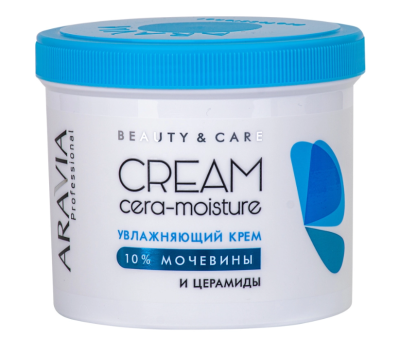 Увлажняющий крем с церамидами и мочевиной (10%) Cera-Moisture Cream, 550 мл ARAVIA Professional
