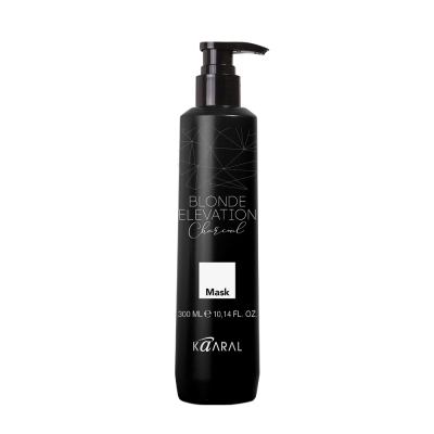 Маска для волос тонирующая черная угольная KAARAL BLONDE ELEVATION CHARCOAL MASK, 300 мл