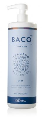 Шампунь-стабилизатор цвета для волос BACO Post Color Ph 3.5 1000 мл 