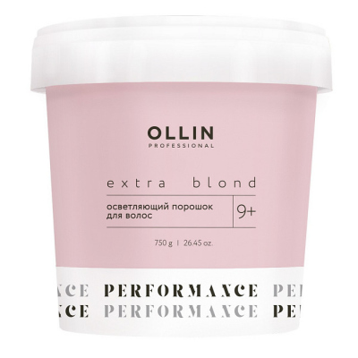 EXTRA BLOND PERFORMANCE 9+ Осветляющий порошок для волос 750г OLLIN Professional