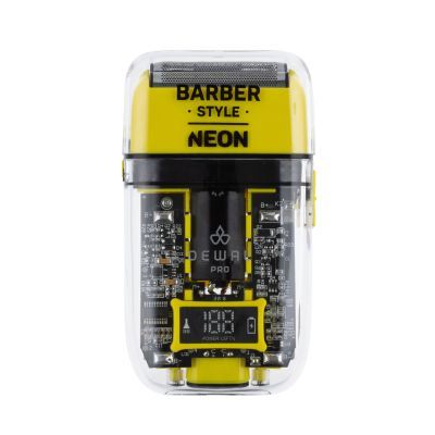 Шейвер для проработки контуров/бороды DEWAL PRO BARBER STYLE NEON YELLOW ,аккум, 7000о