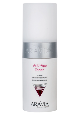 Тонер омолаживающий с ниацинамидом Anti-Age Toner 150 мл "ARAVIA Professional"