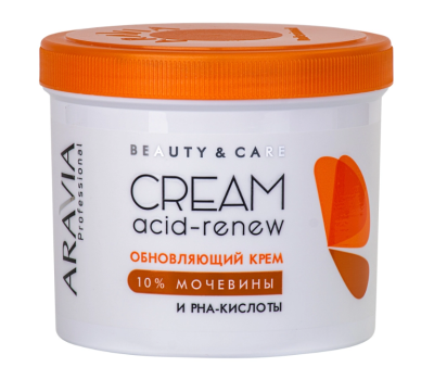Обновляющий крем с PHA-кислотами и мочевиной (10%) Acid-Renew Cream, 550 мл ARAVIA Professional