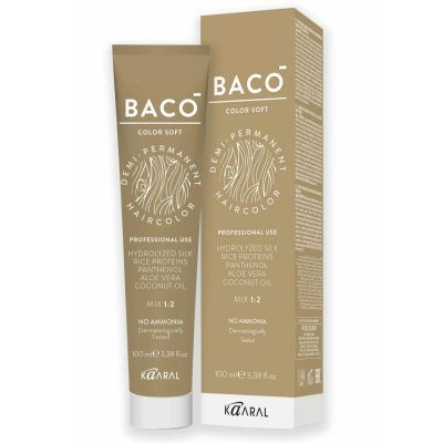 Краска для волос KARAAK BACO SOFT средний блондин коричневый махагоновый 7.85, 100 мл