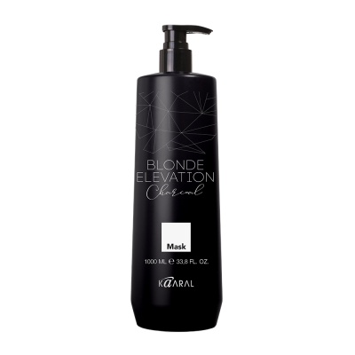 Маска для волос тонирующая черная угольная KAARAL BLONDE ELEVATION CHARCOAL MASK, 1000 мл