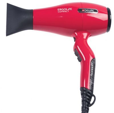Фен DEWAL ERGOLIFE COMPACT красный