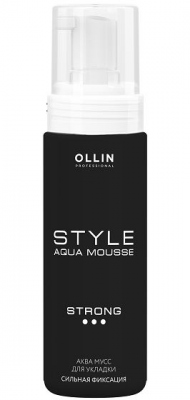 Аква мусс для укладки сильной фиксации OLLIN STYLE, 150 мл