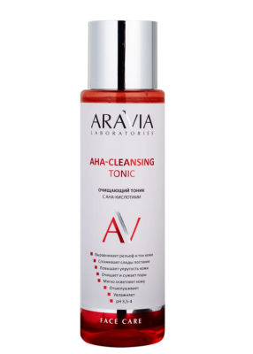 ARAVIA Laboratories Очищающий тоник с AHA-кислотами AHA-Cleansing Tonic, 250 мл																			