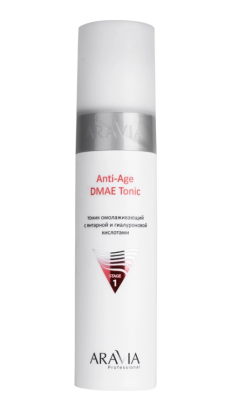 Тоник омолаживающий с янтарной и гиалуроновой кислотами Anti-AgeDMAE Tonic,250 "ARAVIA Professional"