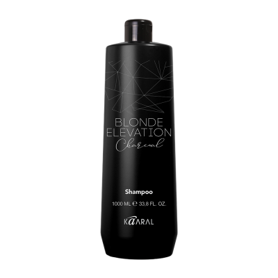 Шампунь тонирующий для волос черный угольный KAARAL BLONDE ELEVATION CHARCOAL SHAMPOO, 1000 мл